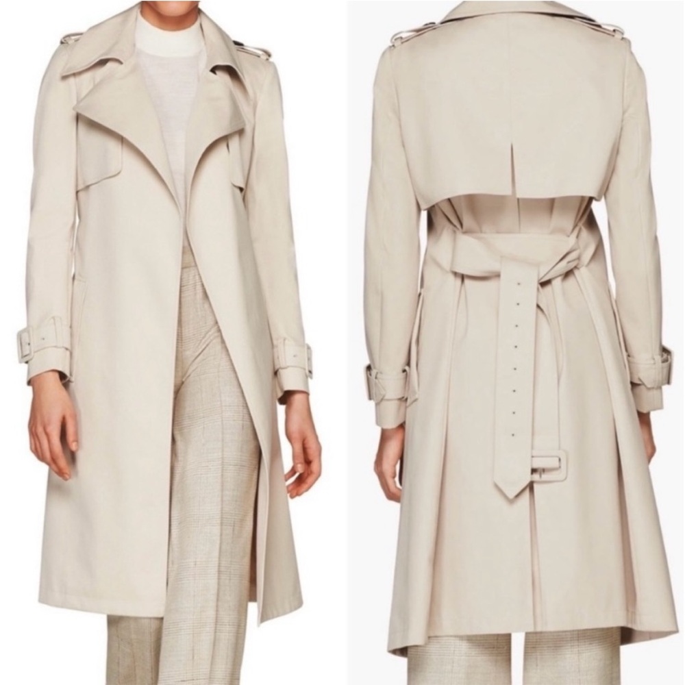 Suistudio Women's Cream Trench Coat